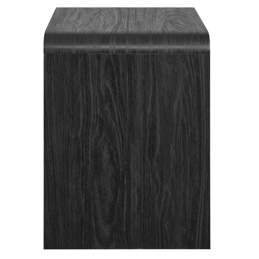 Baga 1-Drawer Nightstand in Black