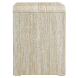 Baga 1-Drawer Nightstand in Travertine