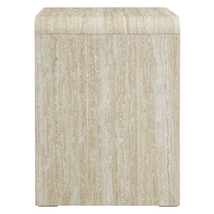 Toscana 1-Drawer Nightstand in Travertine