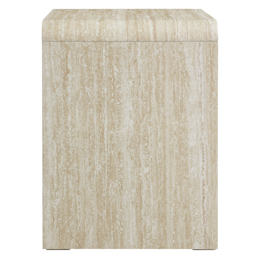 Baga 1-Drawer Nightstand in Travertine