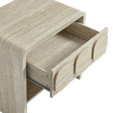 Baga 1-Drawer Nightstand in Travertine