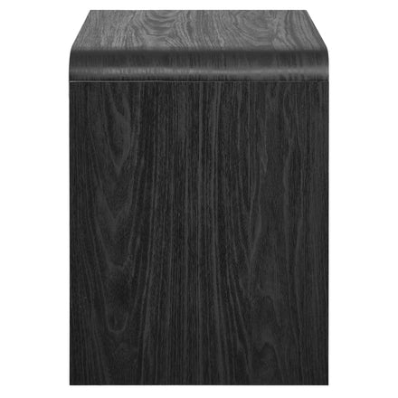 Toscana 2-Drawer Nightstand in Black
