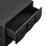 Baga 2-Drawer Nightstand in Black