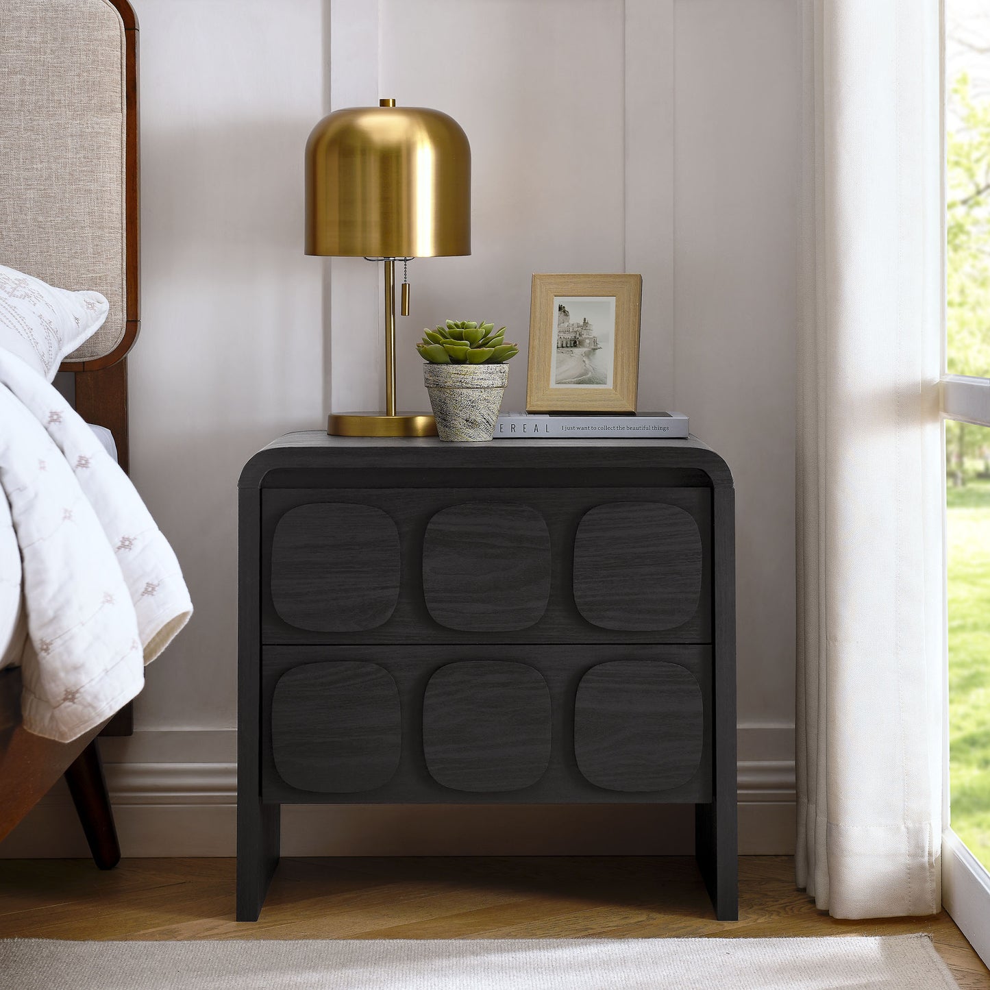 Toscana 2-Drawer Nightstand by Furniture For America