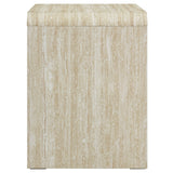 Baga 2-Drawer Nightstand in Travertine