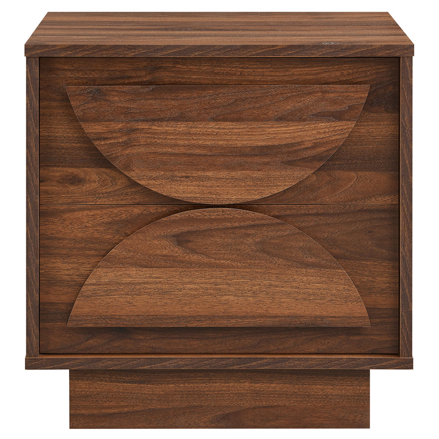 Sedge 2-Drawer Nightstand in Walnut
