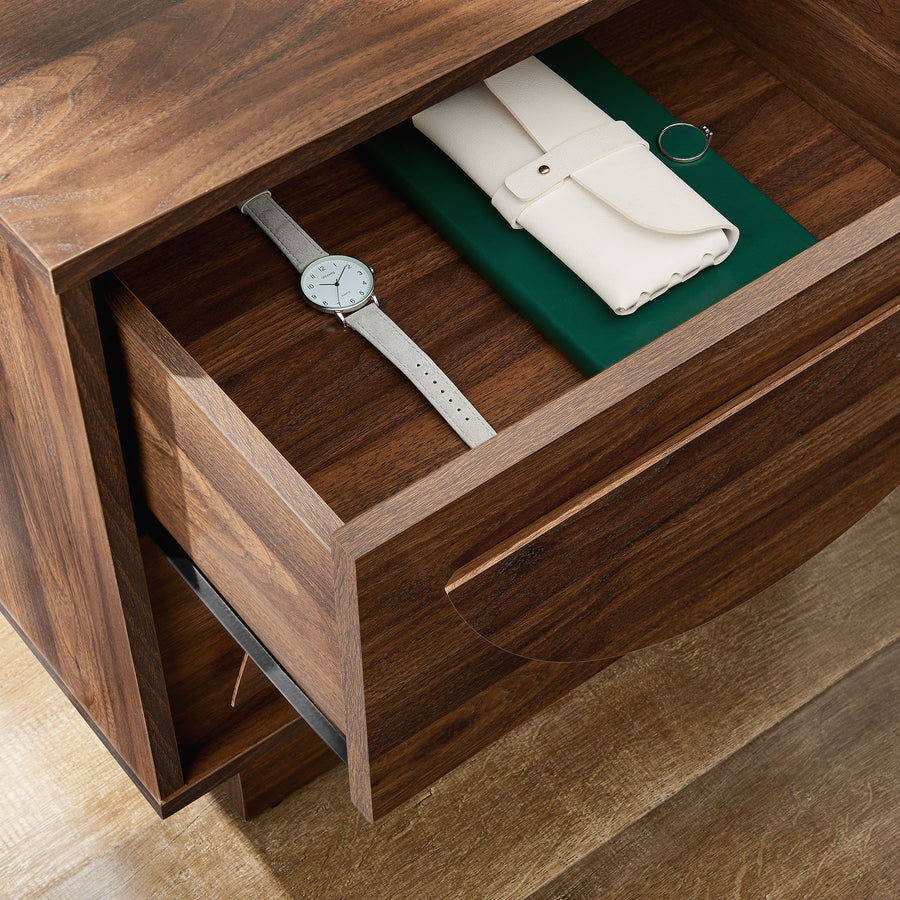 Sedge 2-Drawer Nightstand in Walnut