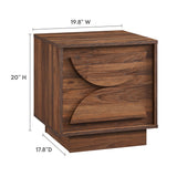Sedge 2-Drawer Nightstand in Walnut