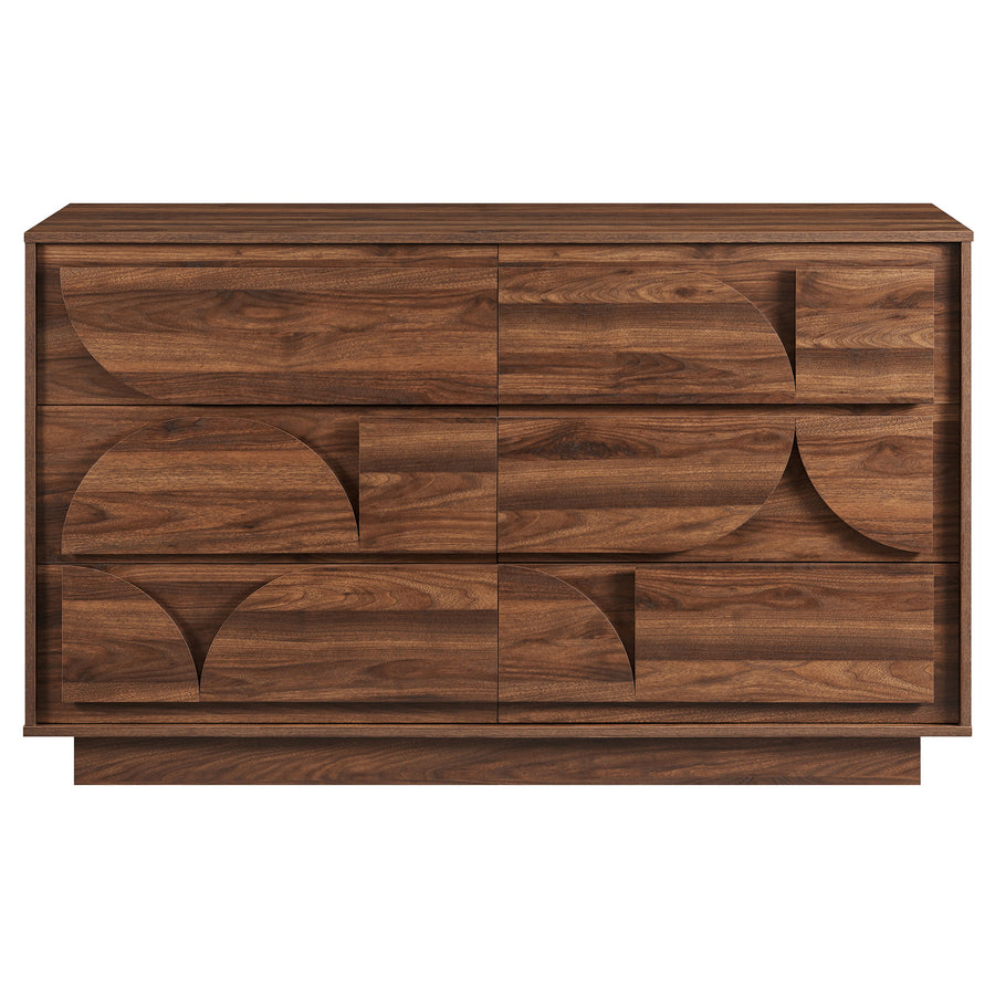 Sedge 6-Drawer Dresser in Walnut