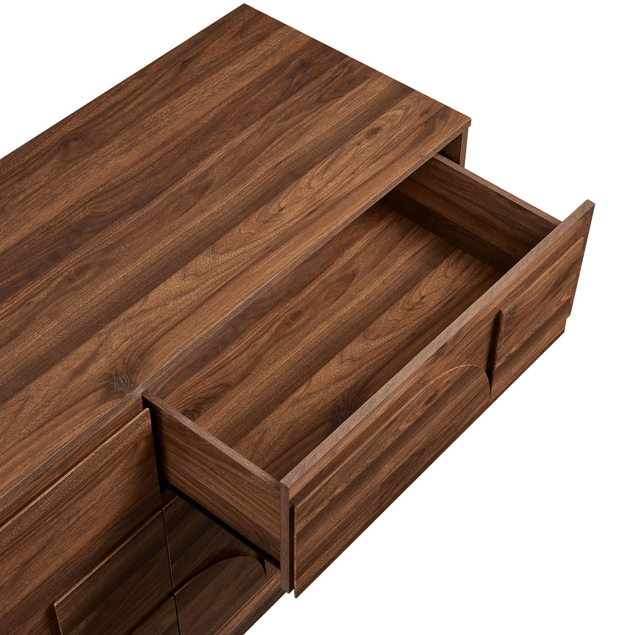 Sedge 6-Drawer Dresser in Walnut