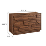 Sedge 6-Drawer Dresser in Walnut