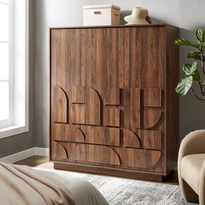 Bulwark 3-Door Wardrobe Closet by Furniture For America