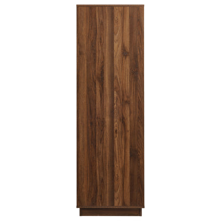 Bulwark 3-Door Wardrobe Closet in Walnut
