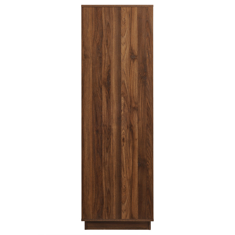 Sedge 3-Door Wardrobe Closet in Walnut