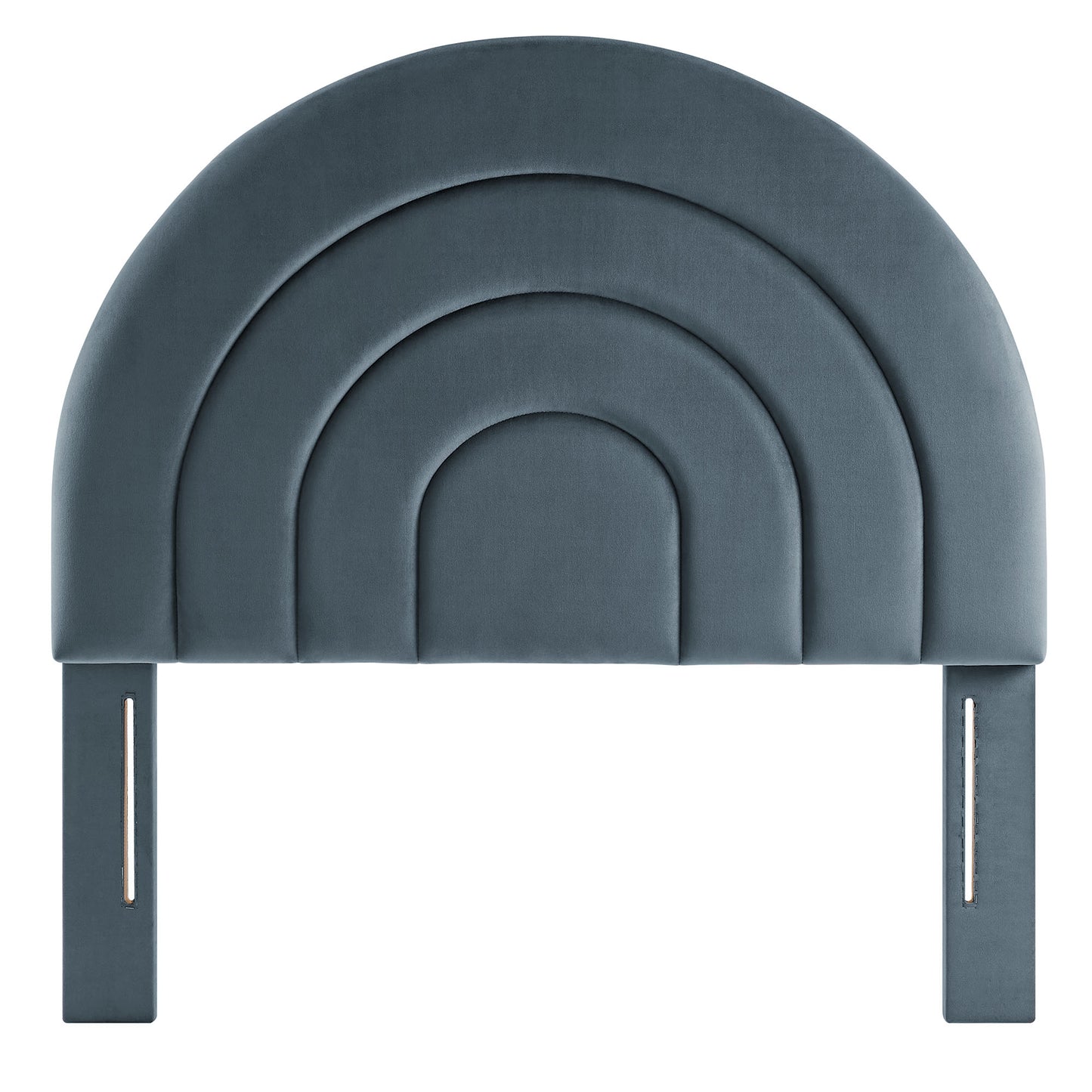 Solana Arched Performance Velvet Twin Headboard by Furniture For America