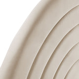 Rowan Arched Performance Velvet Full Headboard in Almond