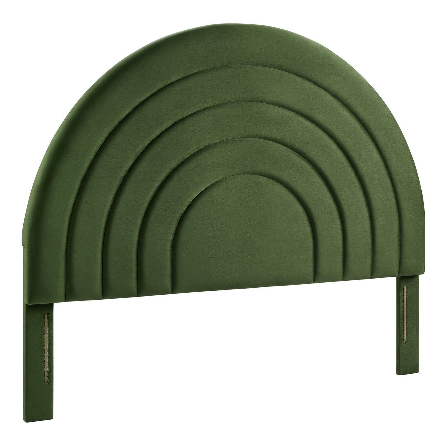 Solana Arched Performance Velvet Full Headboard by Furniture For America