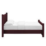 Sawyer Performance Velvet Full Platform Bed in Mulberry