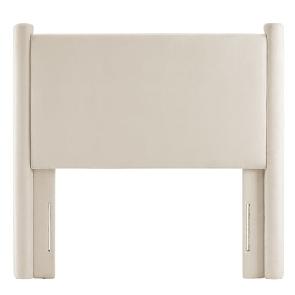 Rael Performance Velvet Twin Headboard by Furniture For America