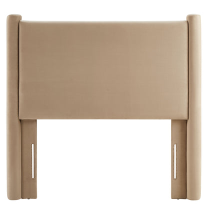 Rael Performance Velvet Twin Headboard by Furniture For America