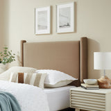 Sawyer Performance Velvet Twin Headboard in Taupe