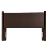 Sawyer Performance Velvet Full Headboard in Chocolate Brown