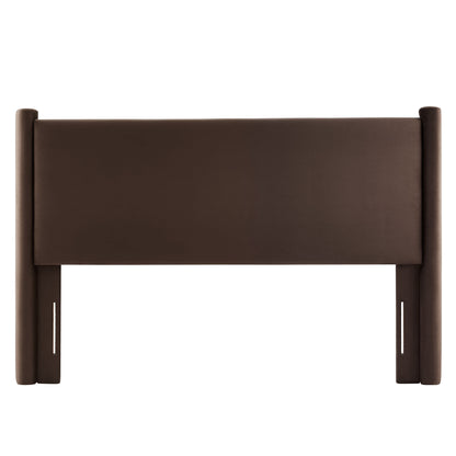 Rael Performance Velvet Full Headboard by Furniture For America