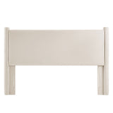 Sawyer Performance Velvet King Headboard in Alabaster