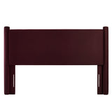 Sawyer Performance Velvet King Headboard in Mulberry