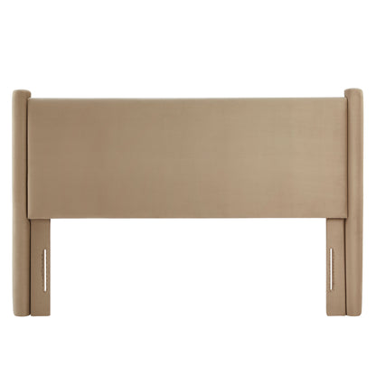 Rael Performance Velvet King Headboard by Furniture For America