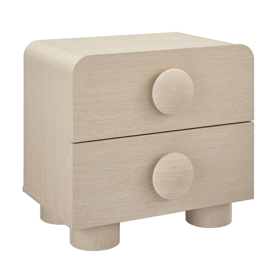 Pinot 2-Drawer Nightstand in Ash