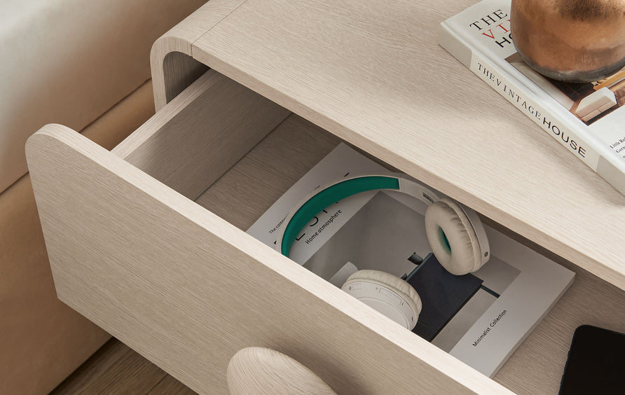 Pinot 2-Drawer Nightstand in Ash