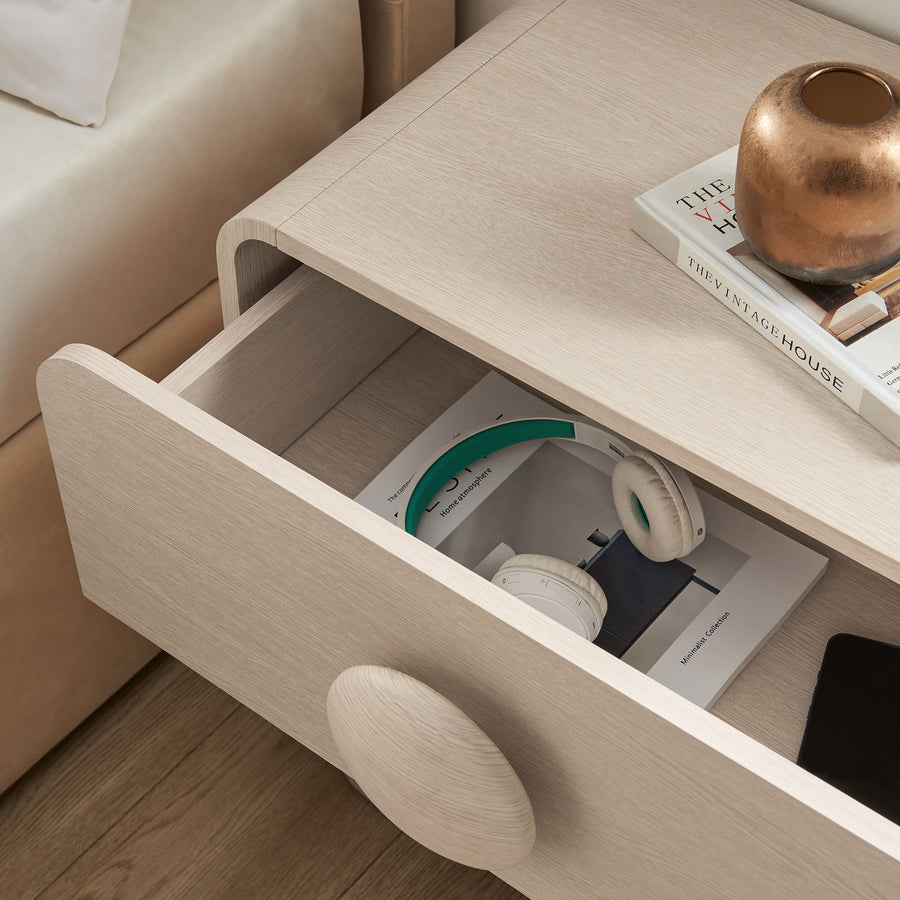 Pinot 2-Drawer Nightstand in Ash