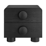 Pinot 2-Drawer Nightstand in Black