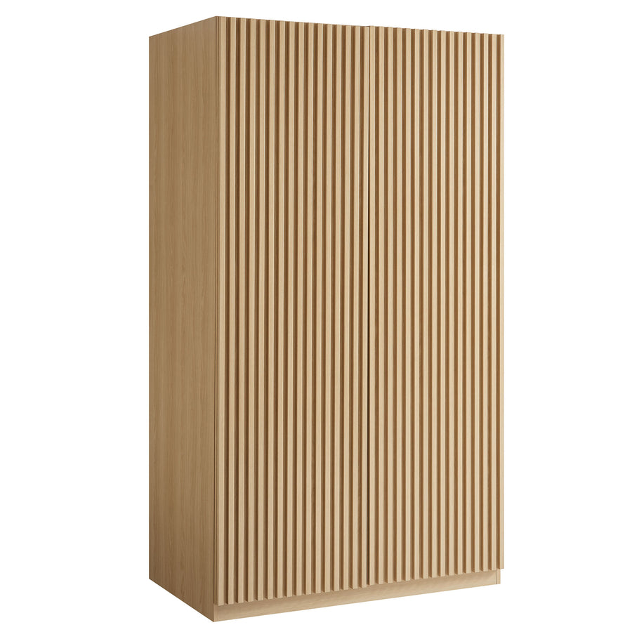Vera 2-Door Wardrobe Closet in Oak