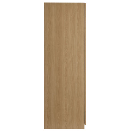 Render 2-Door Wardrobe Closet in Oak