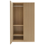 Vera 2-Door Wardrobe Closet in Oak