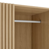 Vera 2-Door Wardrobe Closet in Oak