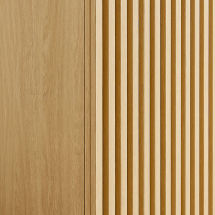 Render 2-Door Wardrobe Closet in Oak