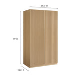 Vera 2-Door Wardrobe Closet in Oak