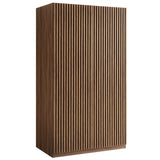 Vera 2-Door Wardrobe Closet in Walnut