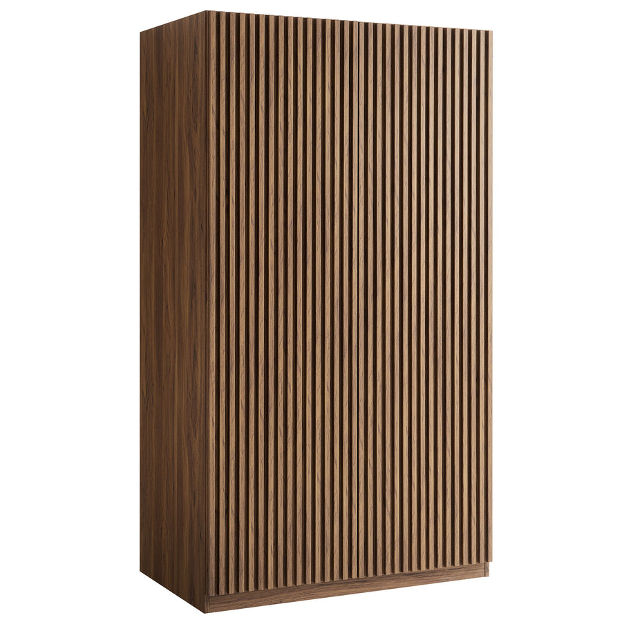 Vera 2-Door Wardrobe Closet in Walnut
