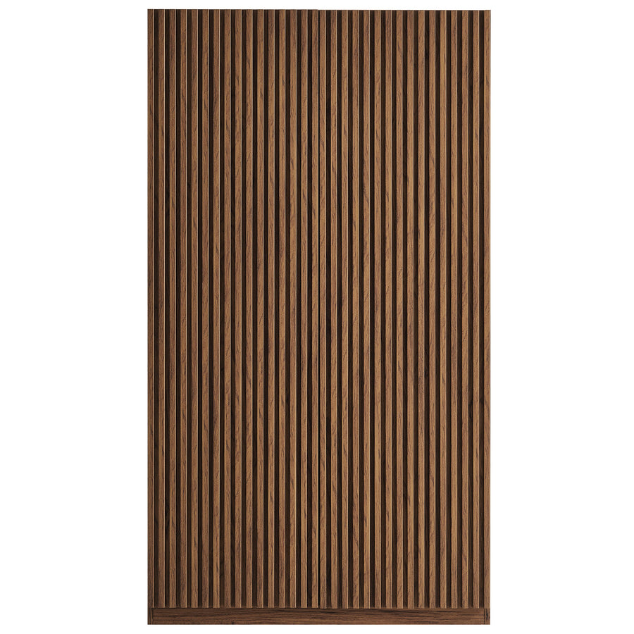 Vera 2-Door Wardrobe Closet in Walnut