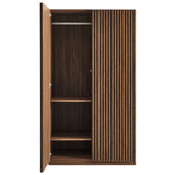 Vera 2-Door Wardrobe Closet in Walnut