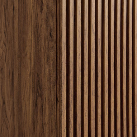 Render 2-Door Wardrobe Closet in Walnut