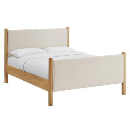 Maven Full Size Fabric Upholstered Platform Bed by Furniture For America