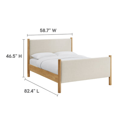 Maven Full Size Fabric Upholstered Platform Bed by Furniture For America
