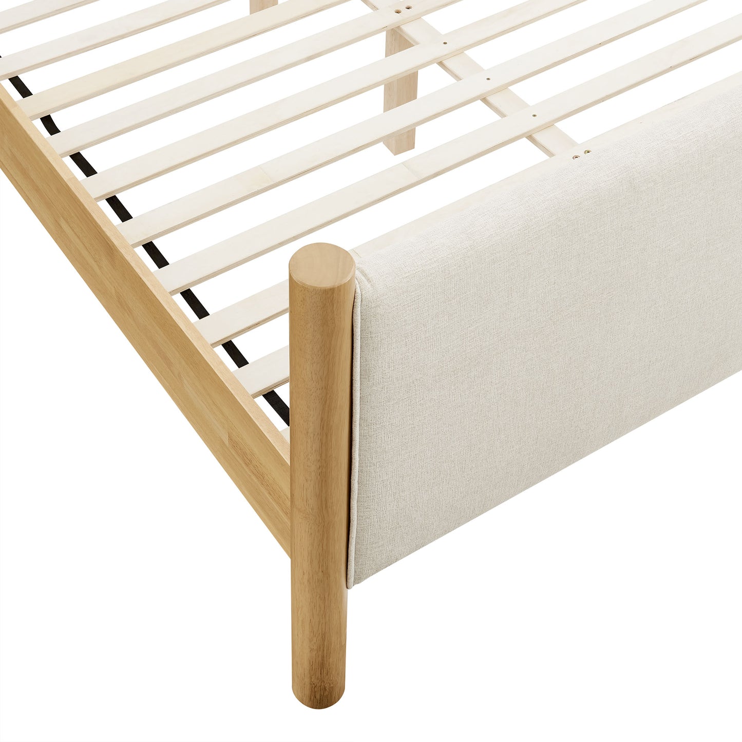 Maven Queen Size Fabric Upholstered Platform Bed by Furniture For America