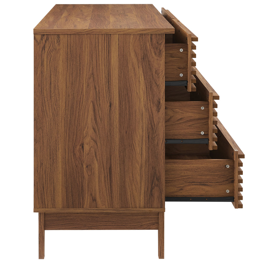 Vera 63" 6-Drawer Dresser in Walnut