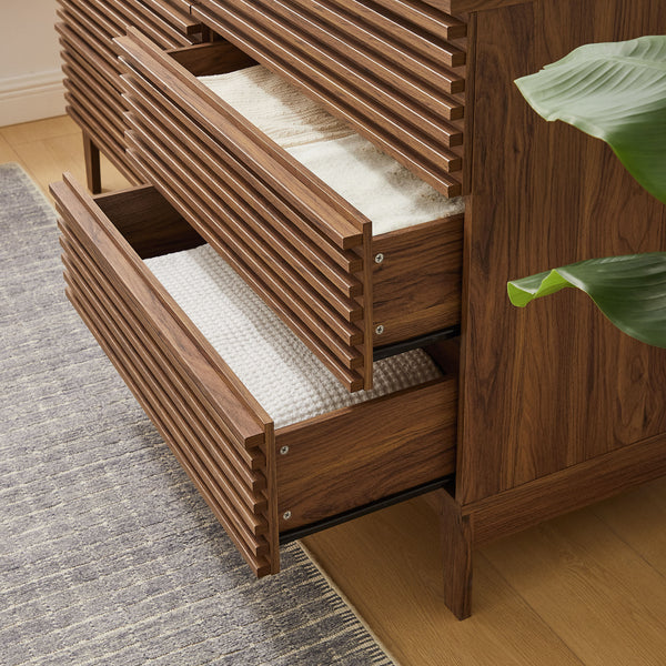 Vera 63" 6-Drawer Dresser in Walnut